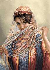 نقشه تابلو فرش دختر کد 0130